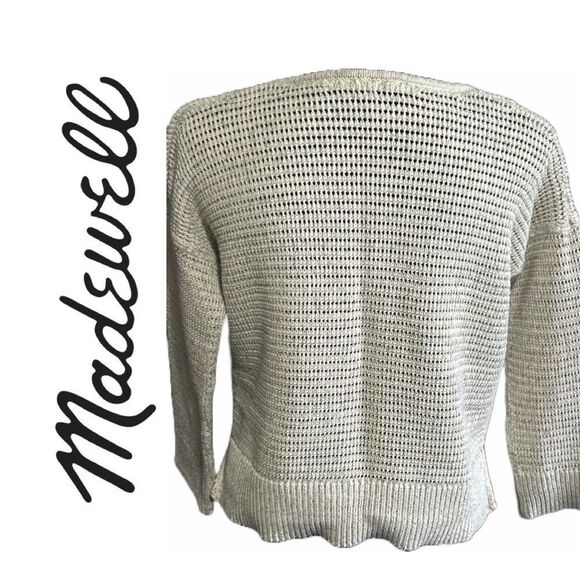 Madewell Women’s VNeck Open Weave Sweater - Size XXS - Picture 2 of 4